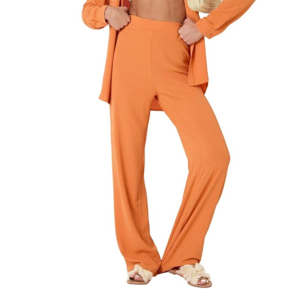 I Saw It First Womens/Ladies Wide Leg Work Pants / Orange